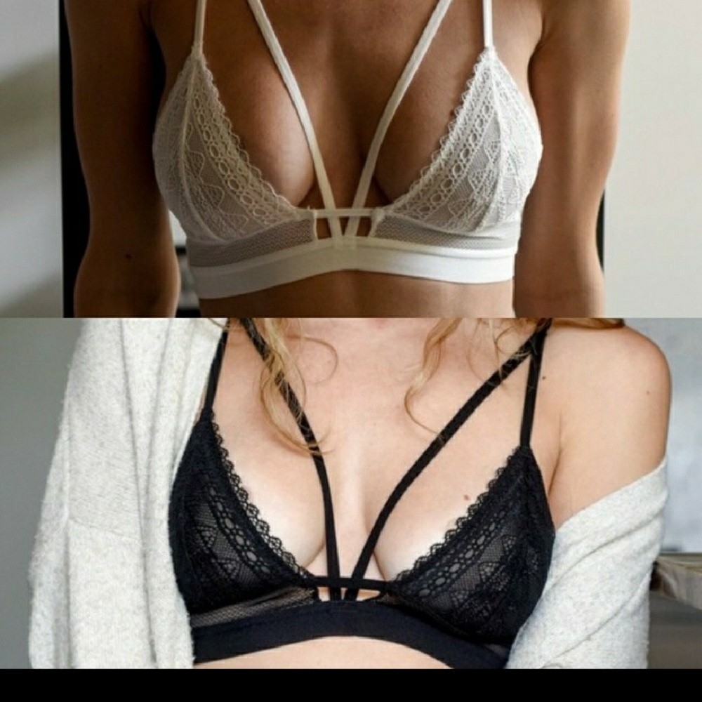 Lace Strappy Bralette. size small. - Picture 6 of 6